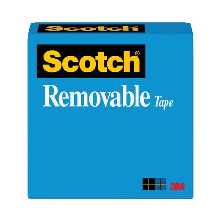 SCOTCH Removable Tape, 1in Core, 0.75 x 36 yds, Transparent 811